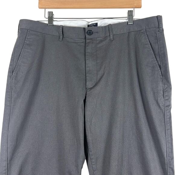 NWT J.Crew Flex Chino Pants Size 38x32 Gray Slim Fit Corpcore Work Normcore - Picture 2 of 4